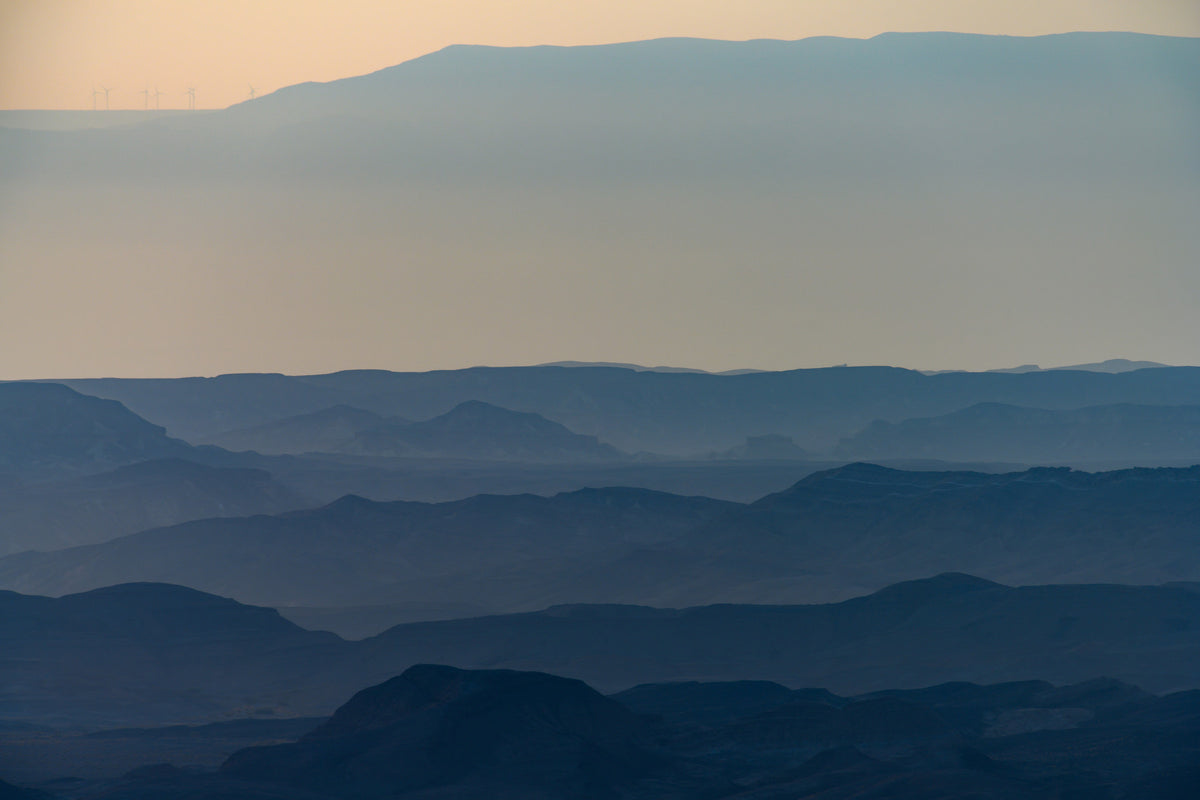 Sunrise over Ramon crater #6 Wall Mural in your room