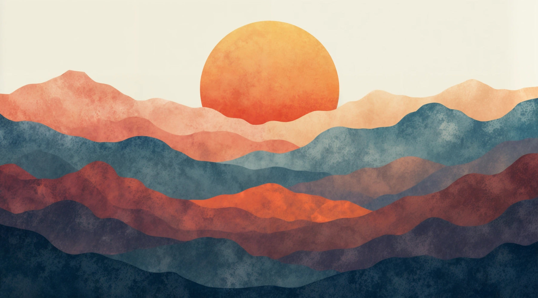 Horizon Hues Wall Mural