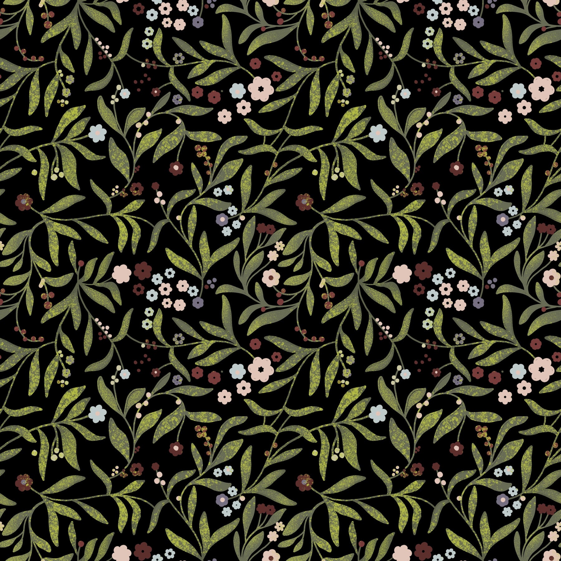 Papier peint Sérénité florale in your room — zoomed