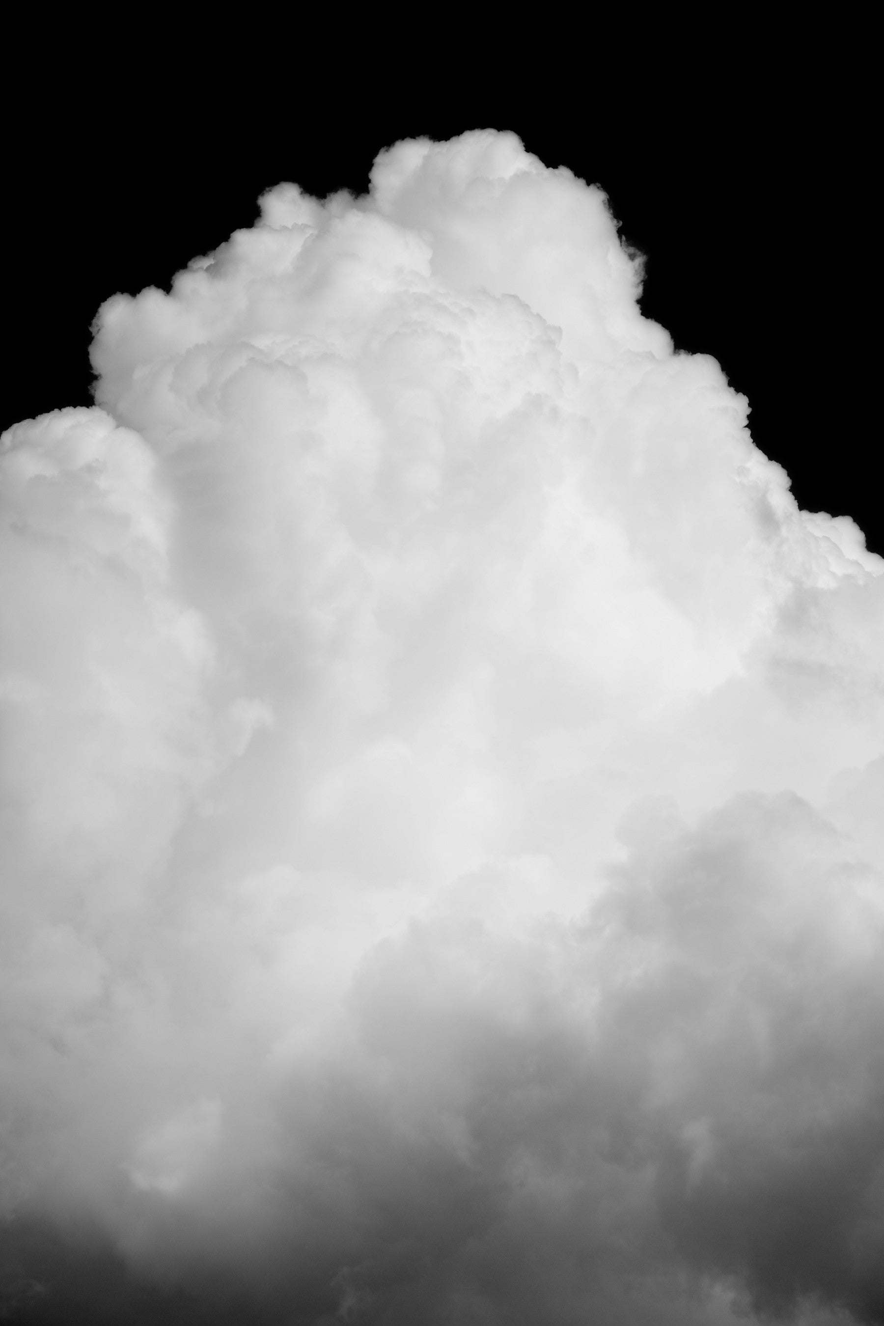 Black Clouds III Wall Mural in your room — zoomed