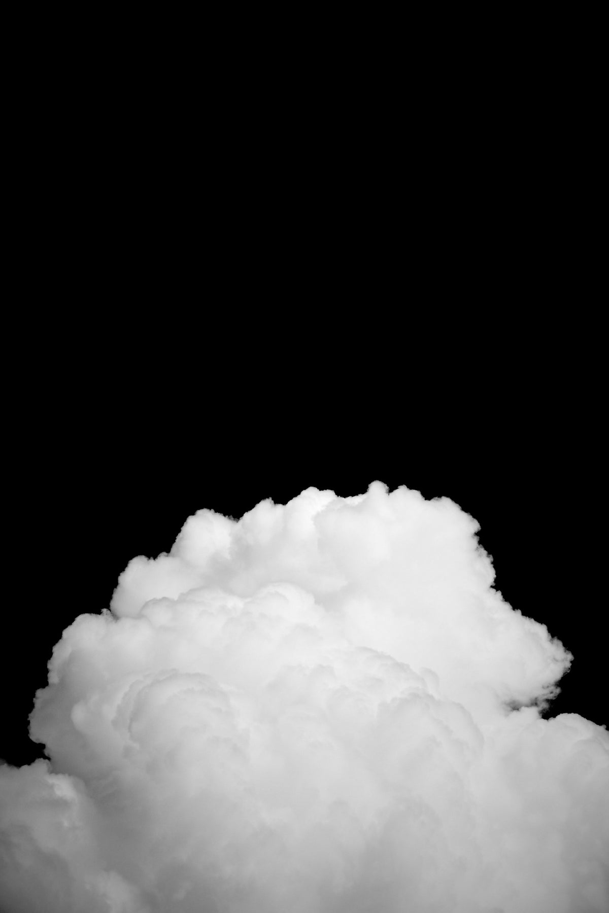 Black Clouds II Wall Mural in your room — zoomed