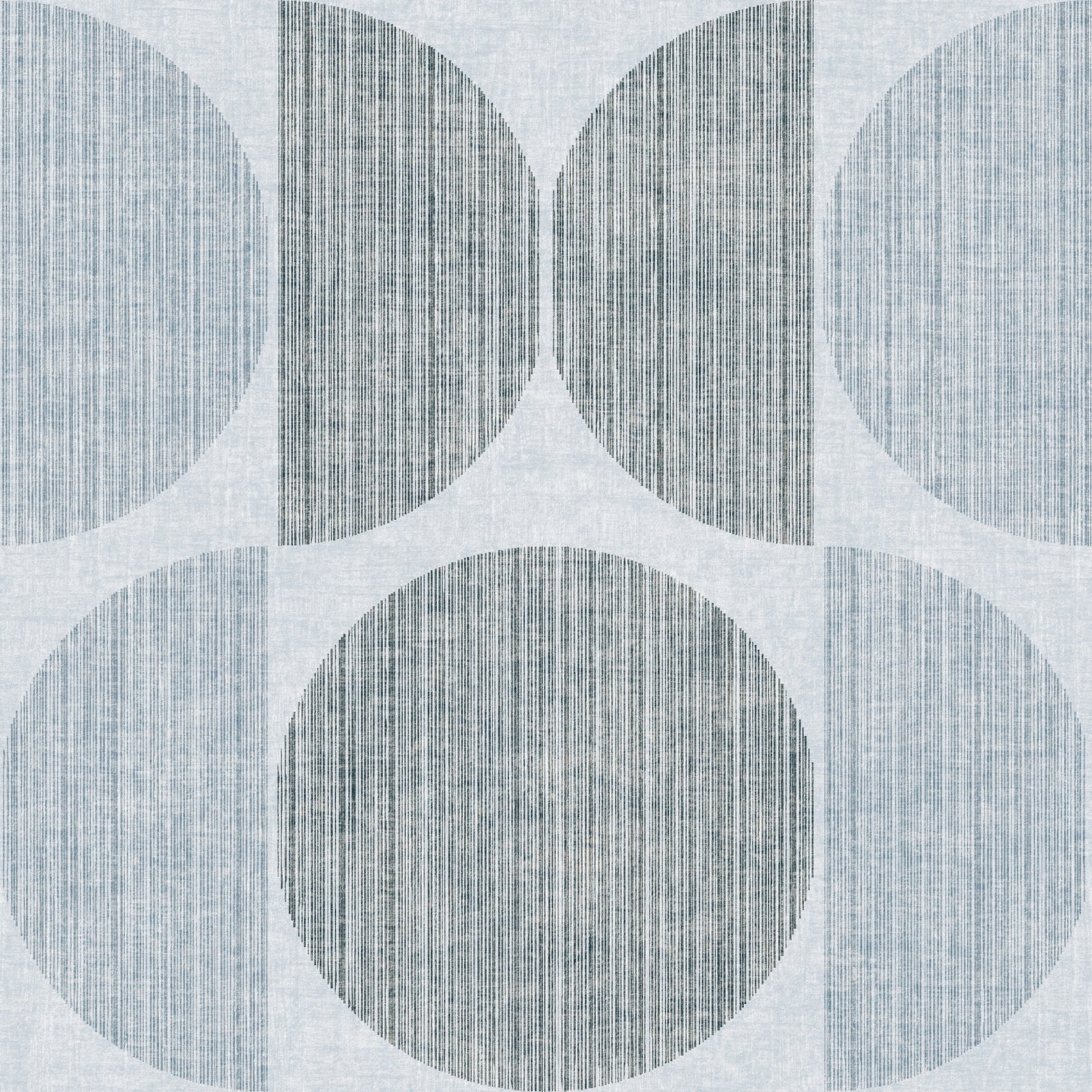 Bauhaus Light Blue Geometric Circle Scandinavian Wallpaper⁠