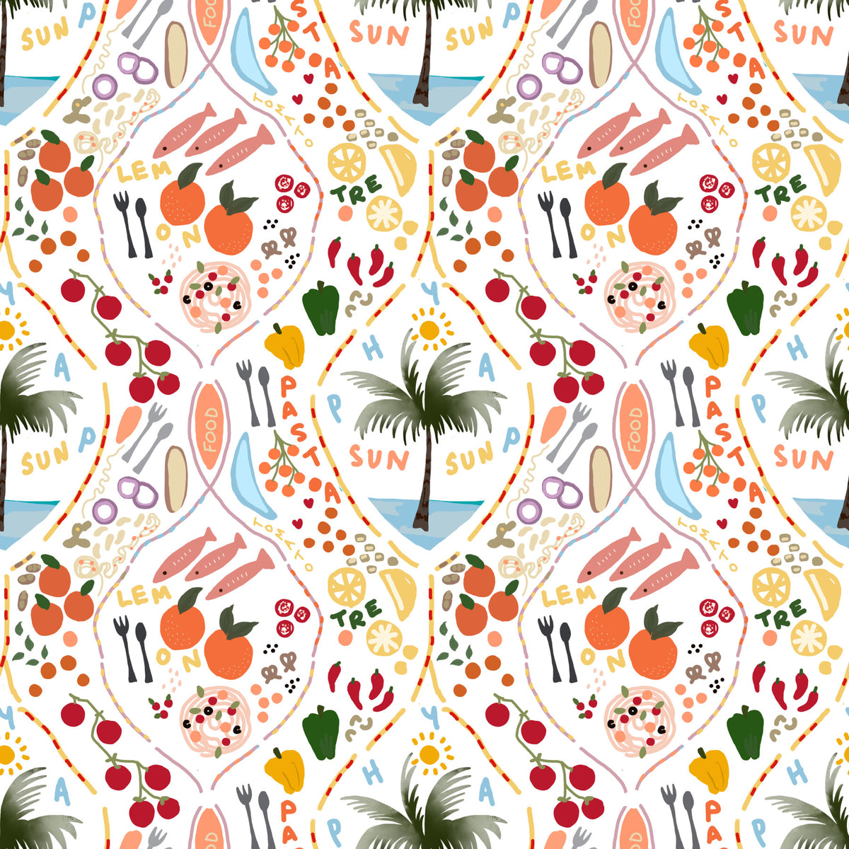 Island Feast Wallpaper⁠ in your room