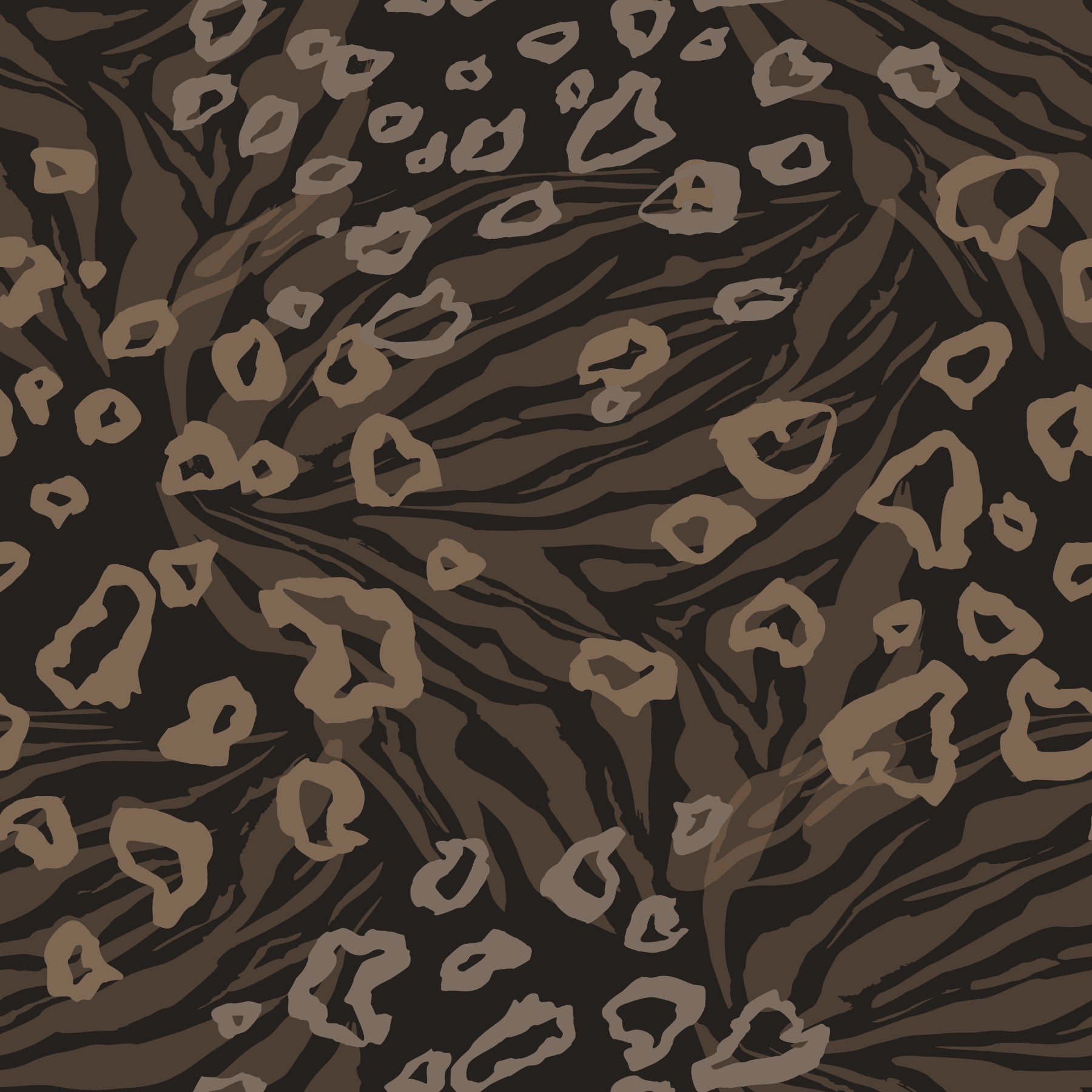 Textured Wildlife Wallpaper⁠ in your room — zoomed