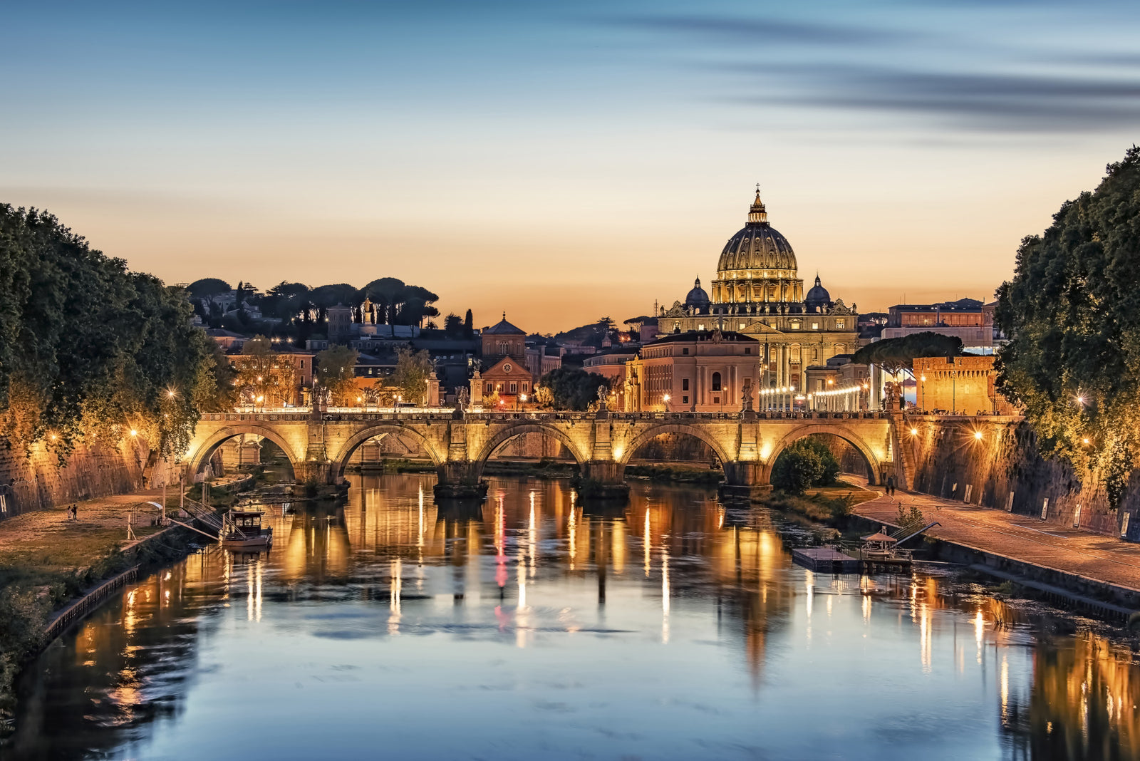 Murale murale Crépuscule sur Rome