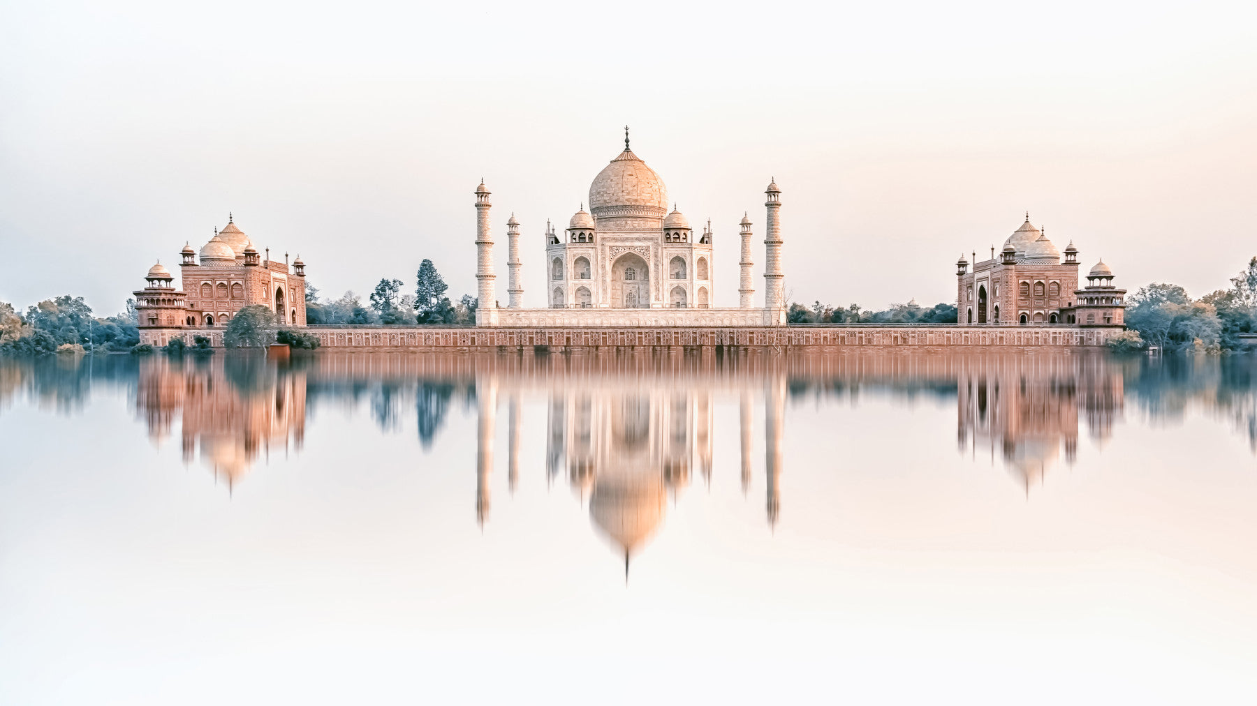 Taj Mahal Reflection Wall Mural