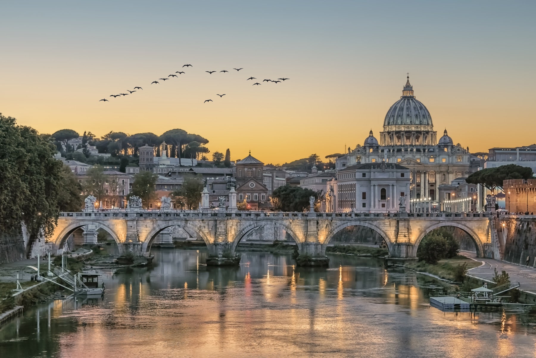 Rome's Golden Hour Wall Mural