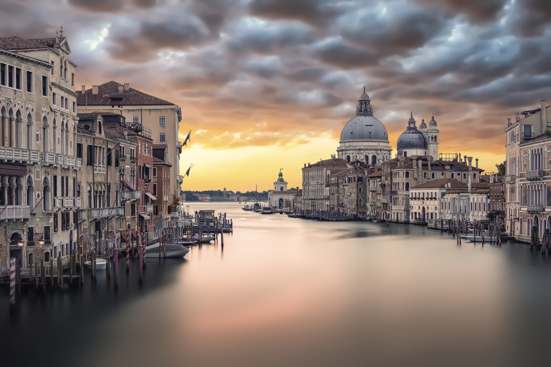 Grand Canal Sunset Wall Mural