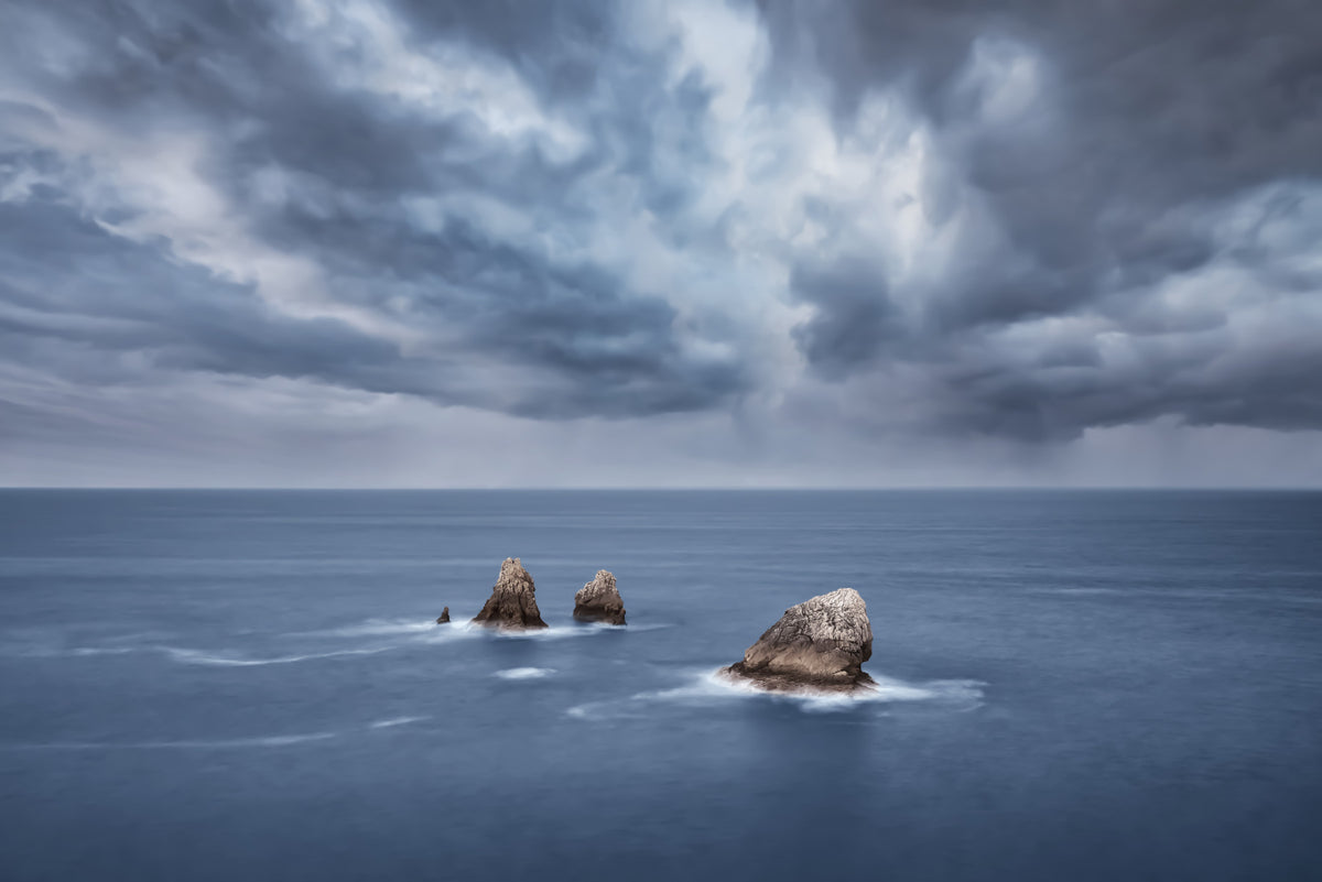 Moody Ocean Vista Wall Mural in your room — zoomed