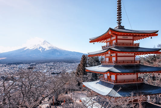 Tranquil Pagoda Peak Wall Mural