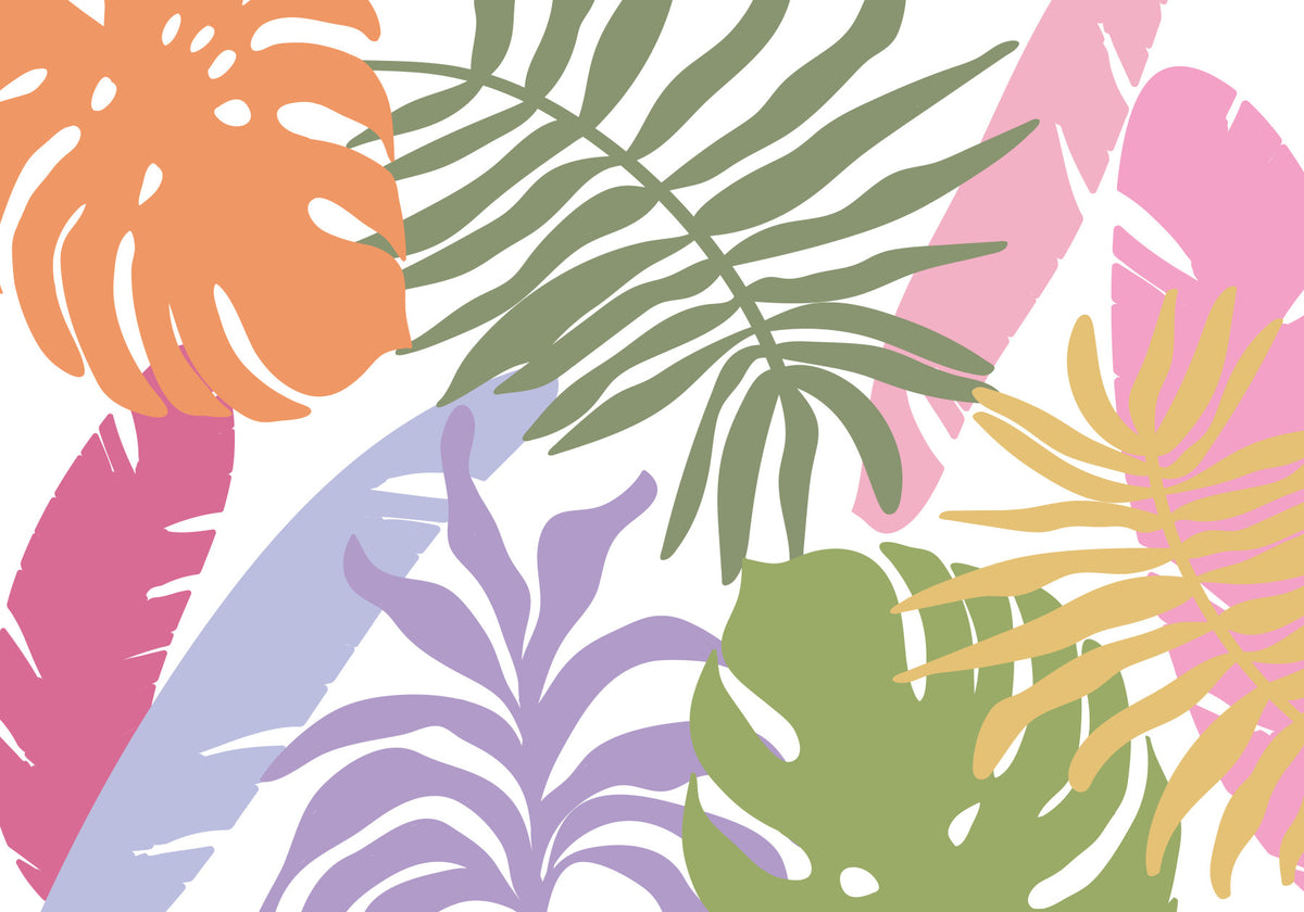 Tropical Bloom Wall Mural in your room