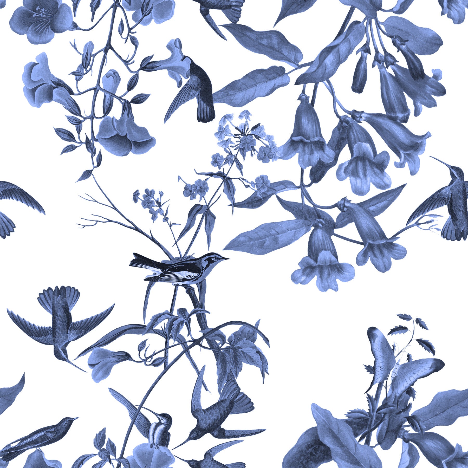 Bluebell Birdsong Wallpaper⁠