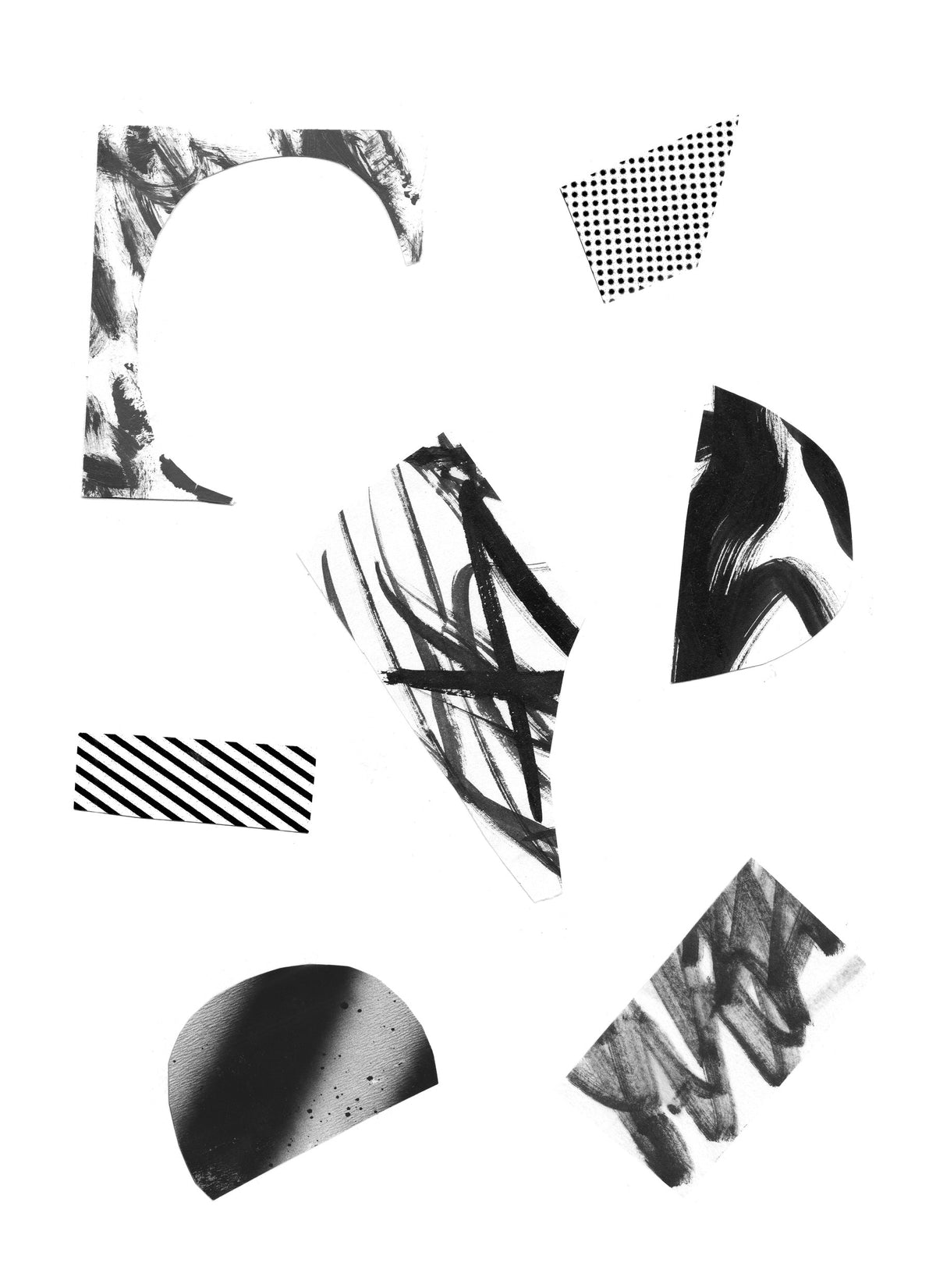 Fresque murale Formes d'encre in your room — zoomed