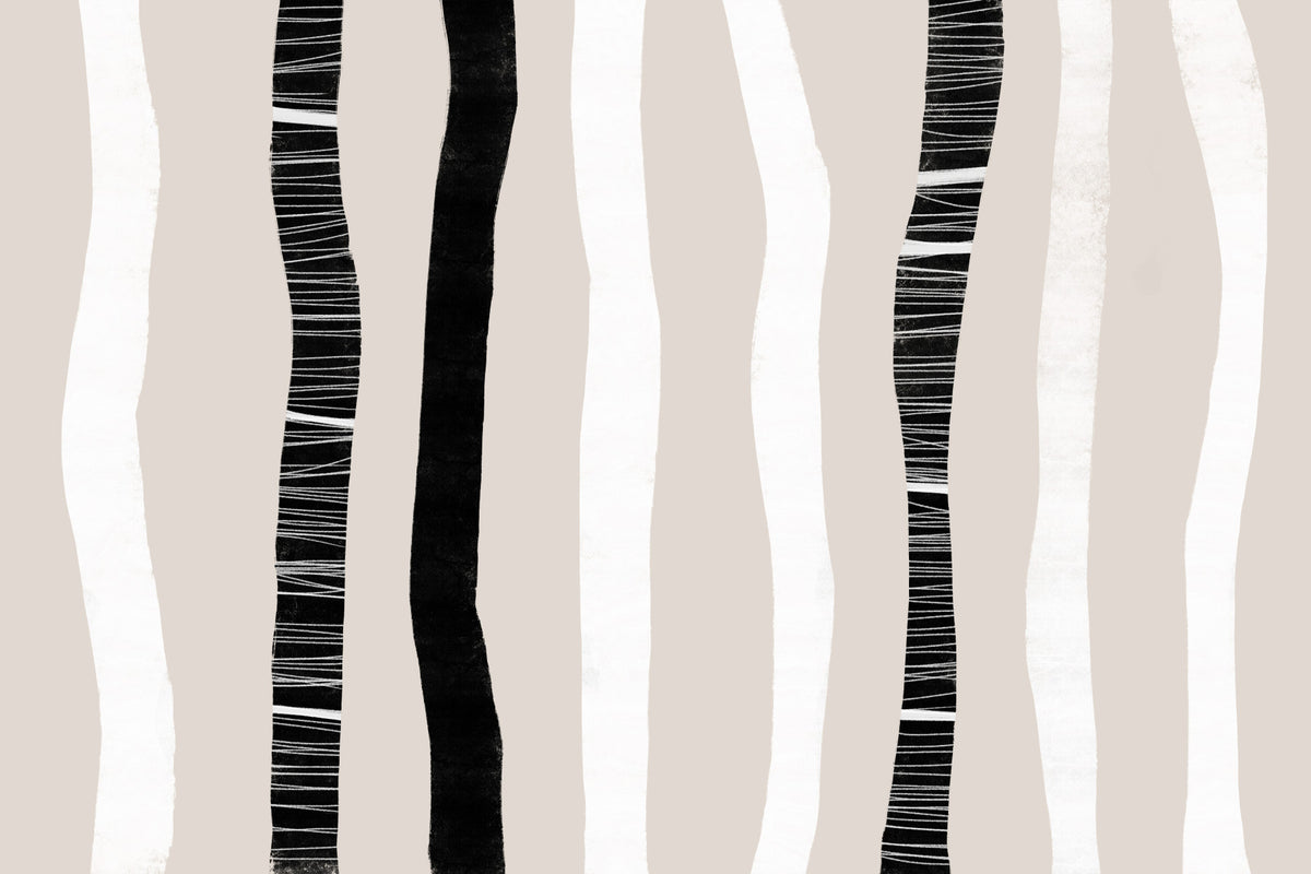 Urban Birch Wall Mural -2303047 in your room — zoomed