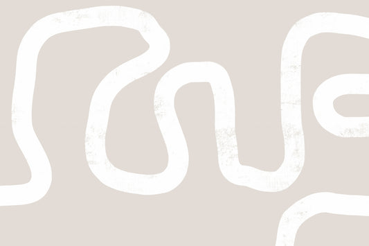 Fresque murale Beige Chemin sinueux - 2312211