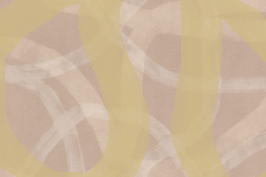 Soft Yellow Swirls Wall Mural - 2876433