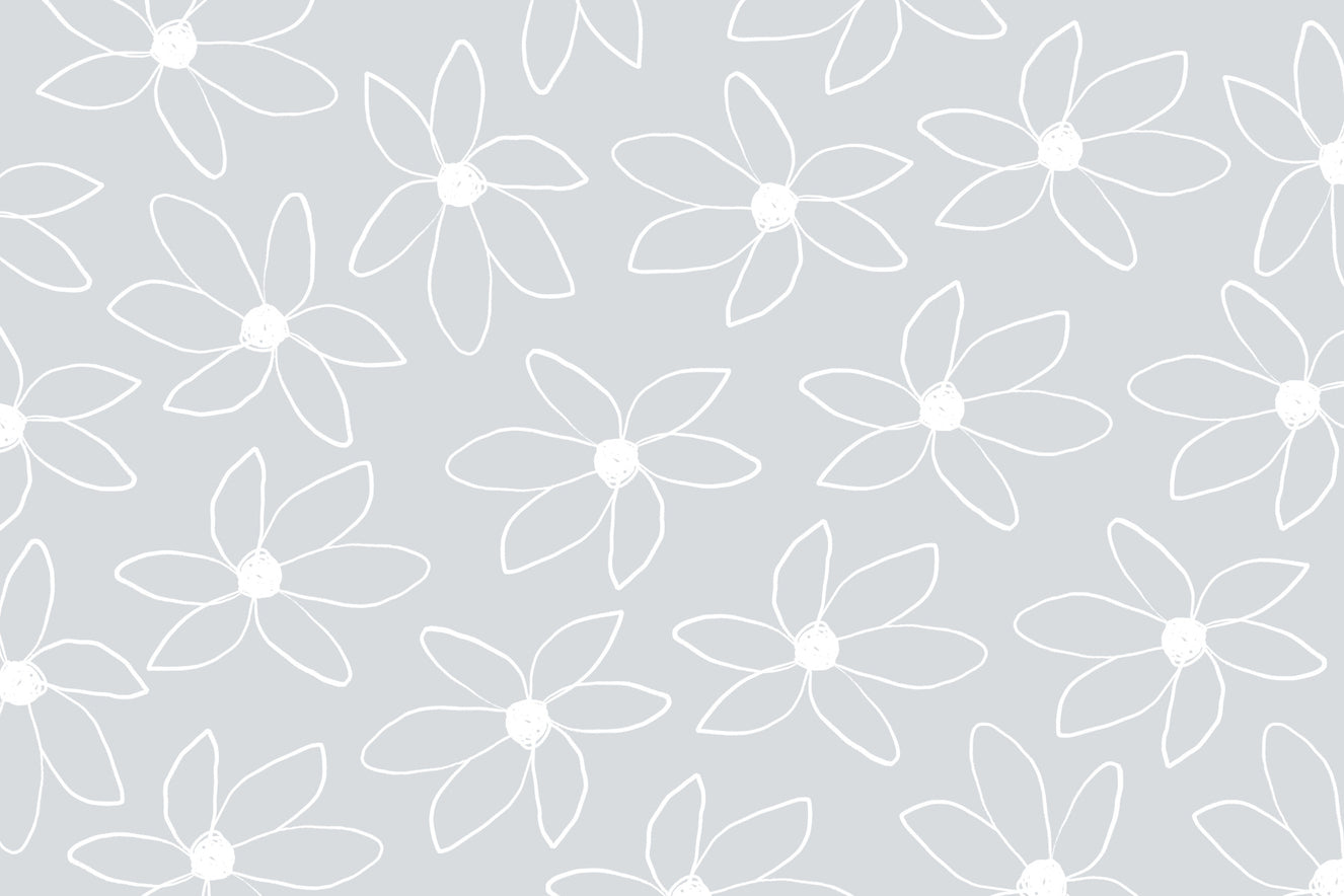 Doodle Flowers Wall Mural -2472033