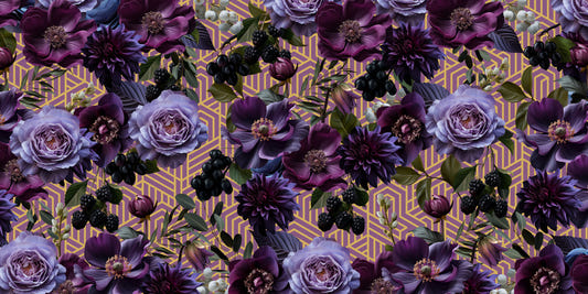 Purple Passion Geometric Wall Mural -2735551