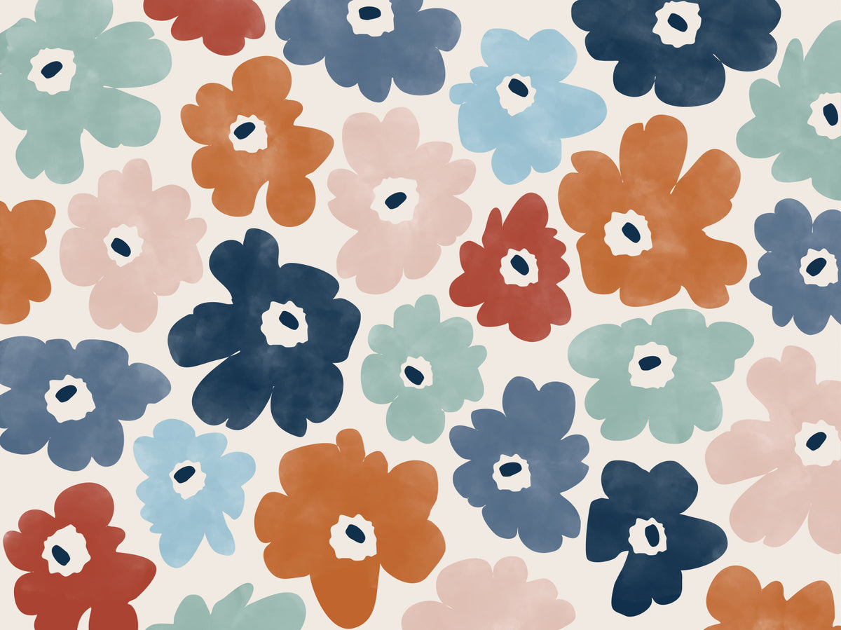 Fresque murale Explosion de Fleurs -2861703
