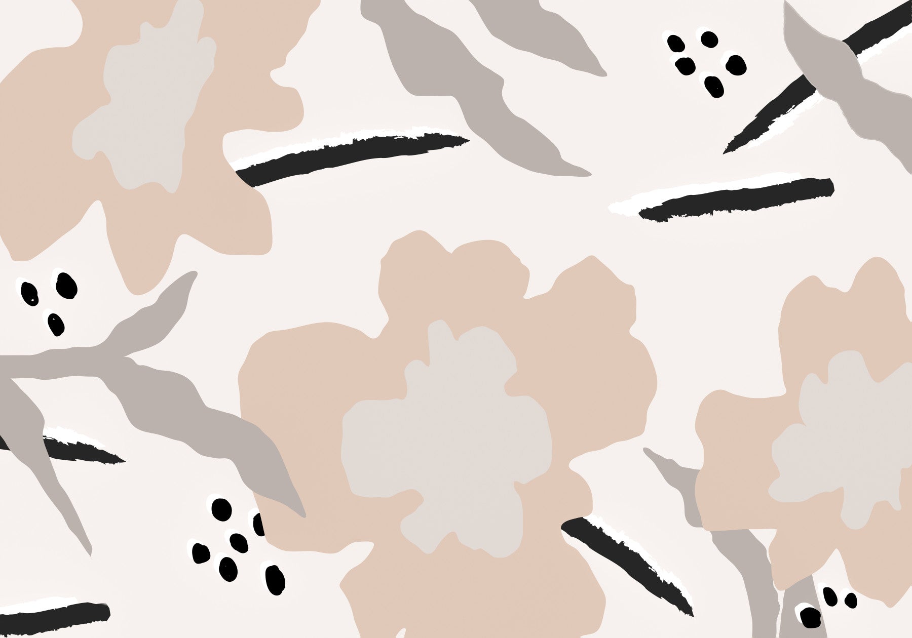 Artistic Petals Wall Mural -2304856 in your room — zoomed