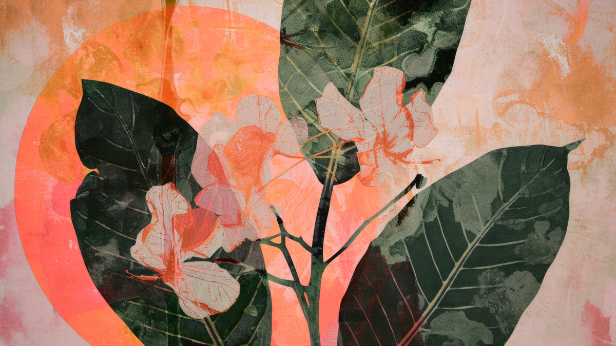 Whispers of Green & Bloom Wall Mural -2714204 in your room — zoomed