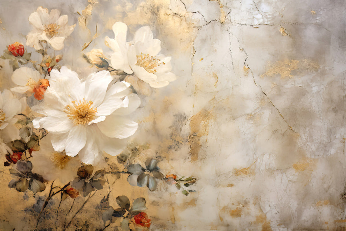 Ivory Petals Wall Mural -2578336 in your room — zoomed