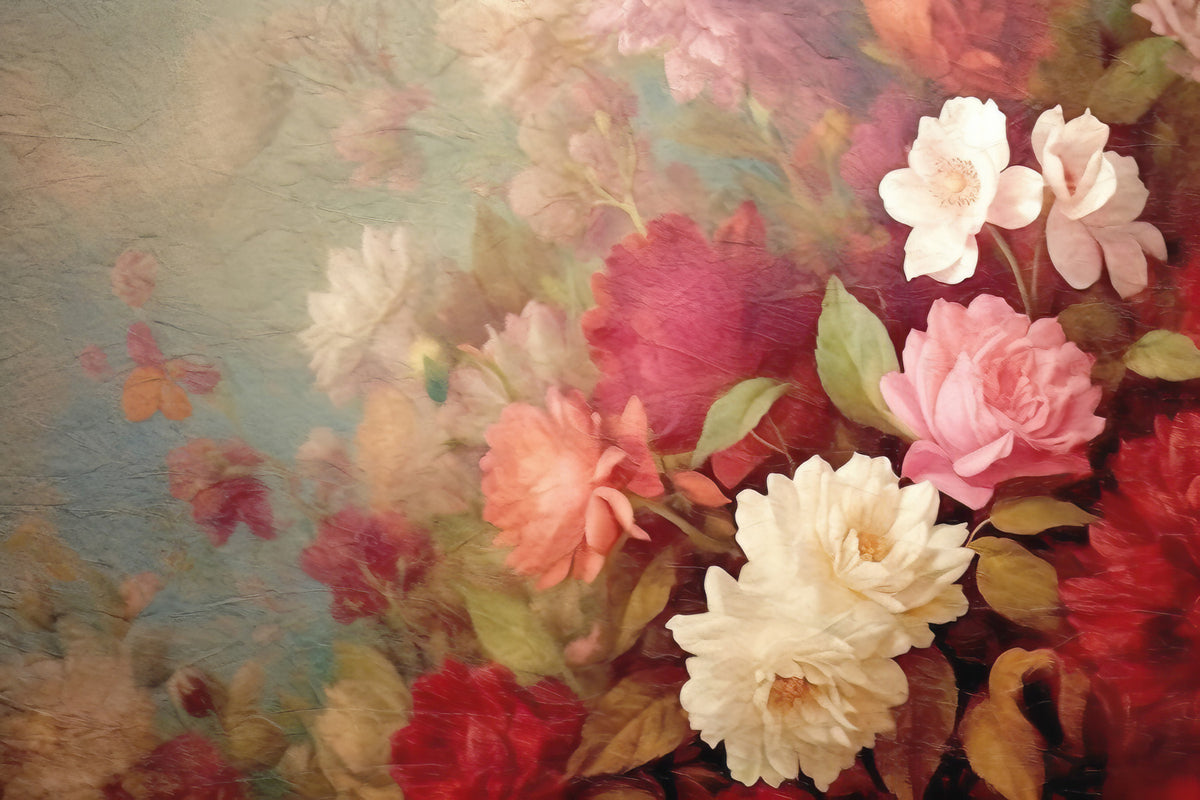 Vintage Floral Cascade Wall Mural -2578281 in your room — zoomed