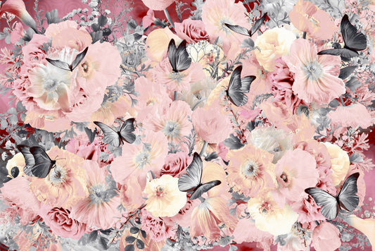Butterfly Blooms Wall Mural -2620663