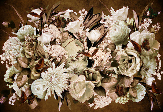 Vintage Floral Whispers Wall Mural -2620700