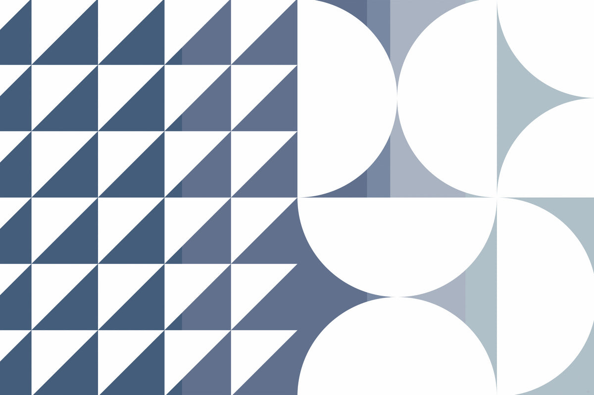 Triangles & Curves Wall Mural - 2761201 in your room — zoomed