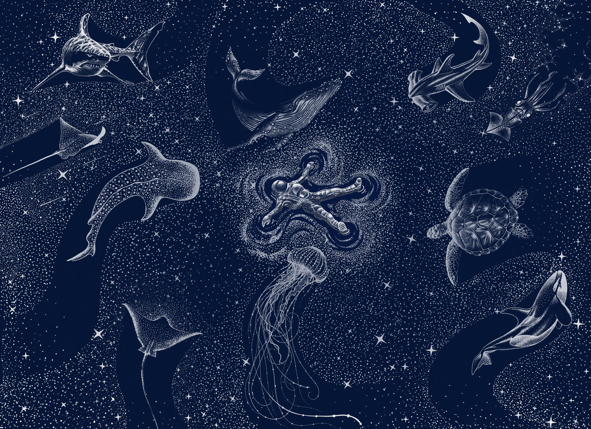 Wandbild „Kosmischer Ozean“ – 2745722 in your room — zoomed