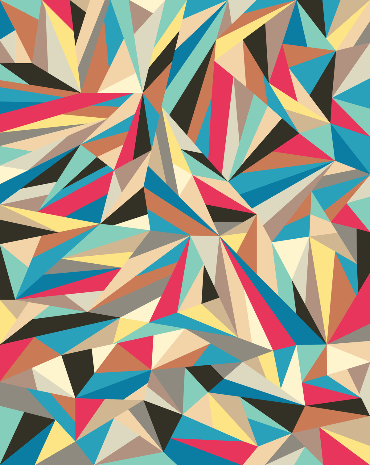 Sliced Fragments 2 Wall Mural in your room — zoomed