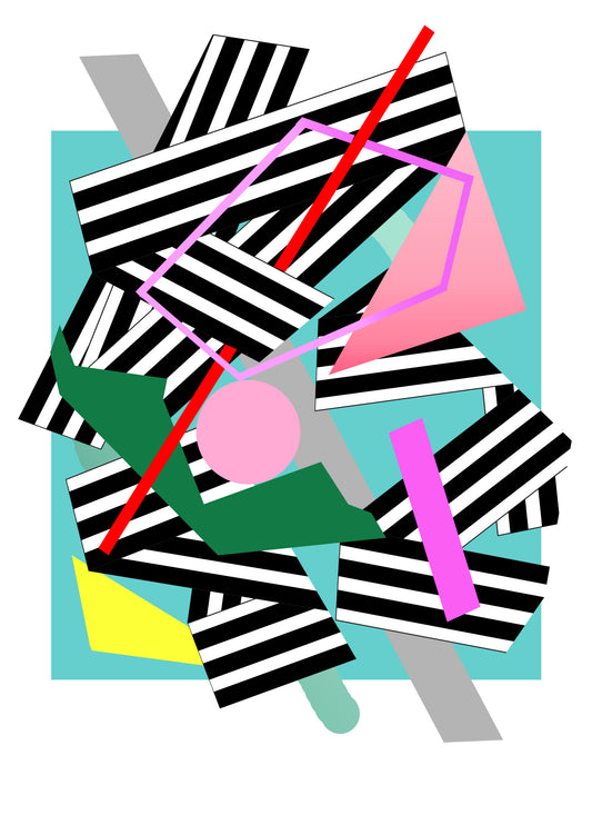 Stripped Chaos Wall Mural