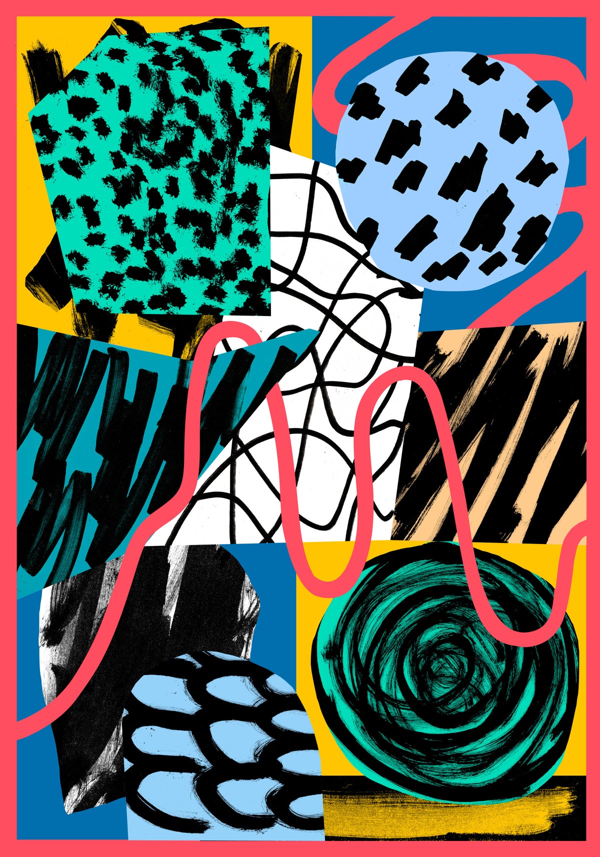 Telephaty Wall Mural in your room — zoomed