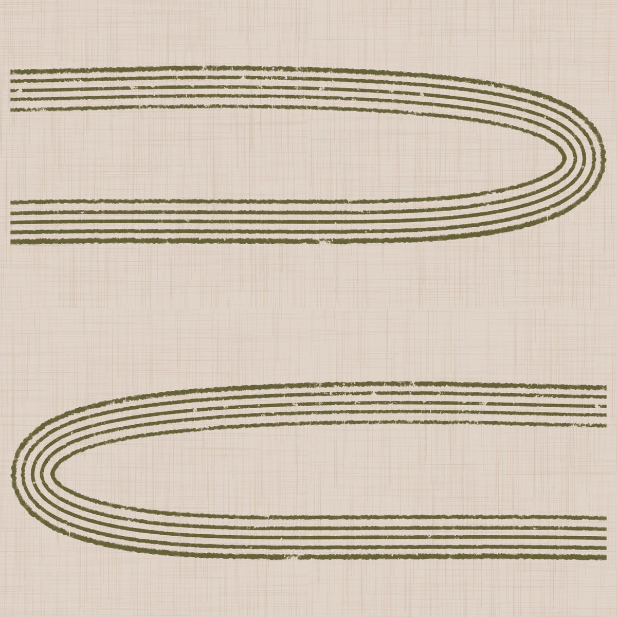 Retro Arch Lines - Sage & Olive Mid Century Modern Wallpaper⁠ in your room