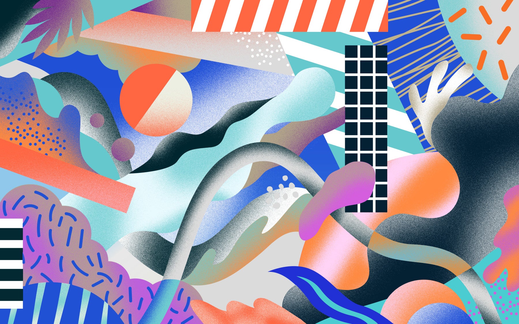 Papier peint univers de grains