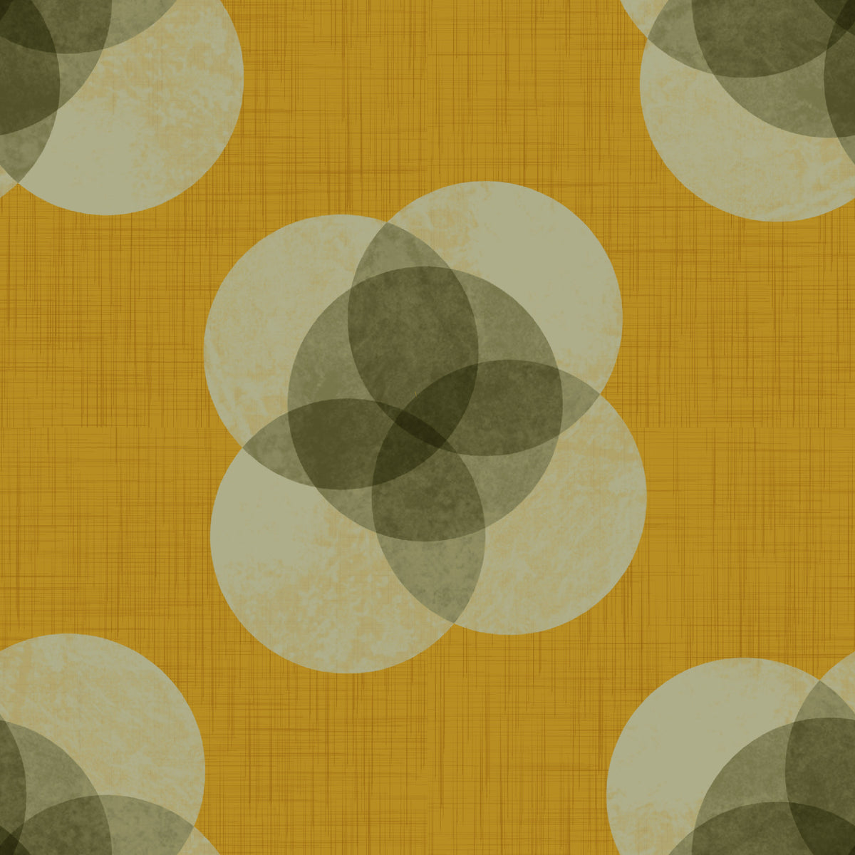 Japandi Petal - Mustard Minimal Modern Floral Wallpaper⁠ in your room