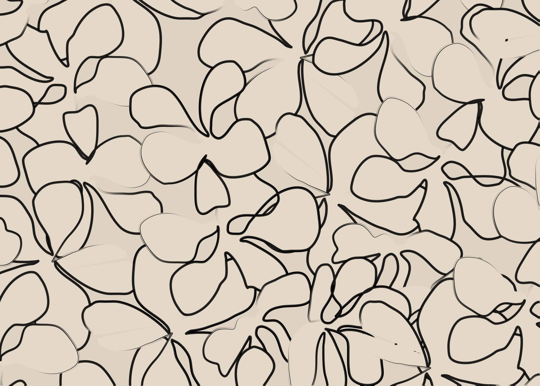 Organic Trace Wall Mural -2632099 in your room — zoomed