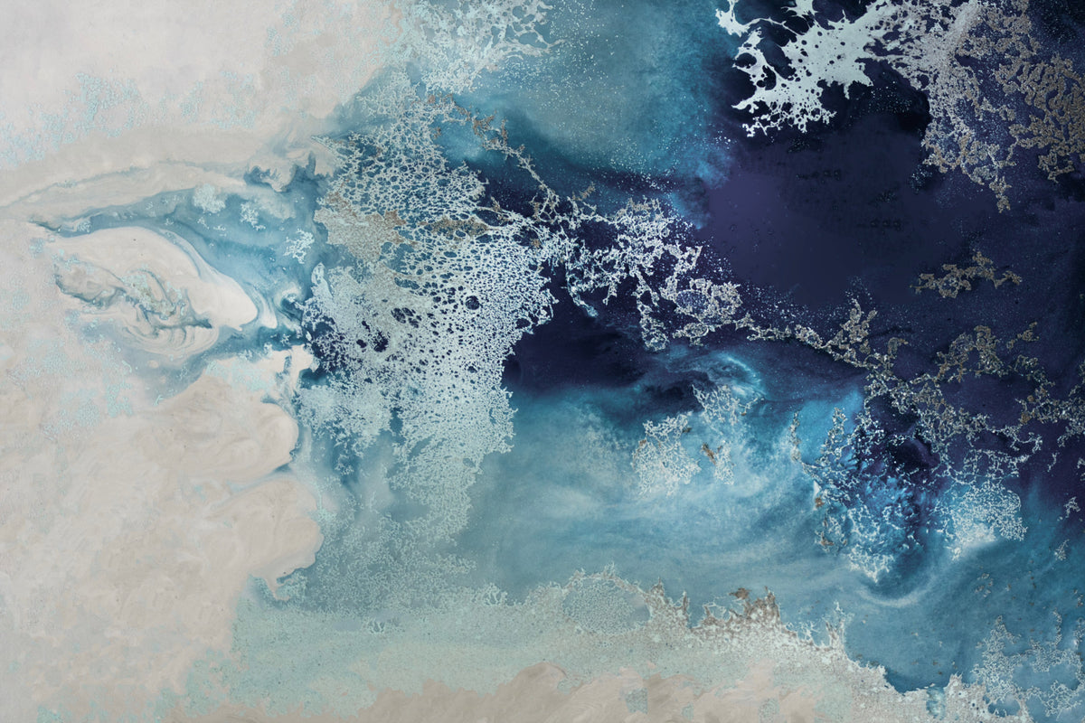 Azure Tides Wall Mural - 2733132 in your room — zoomed