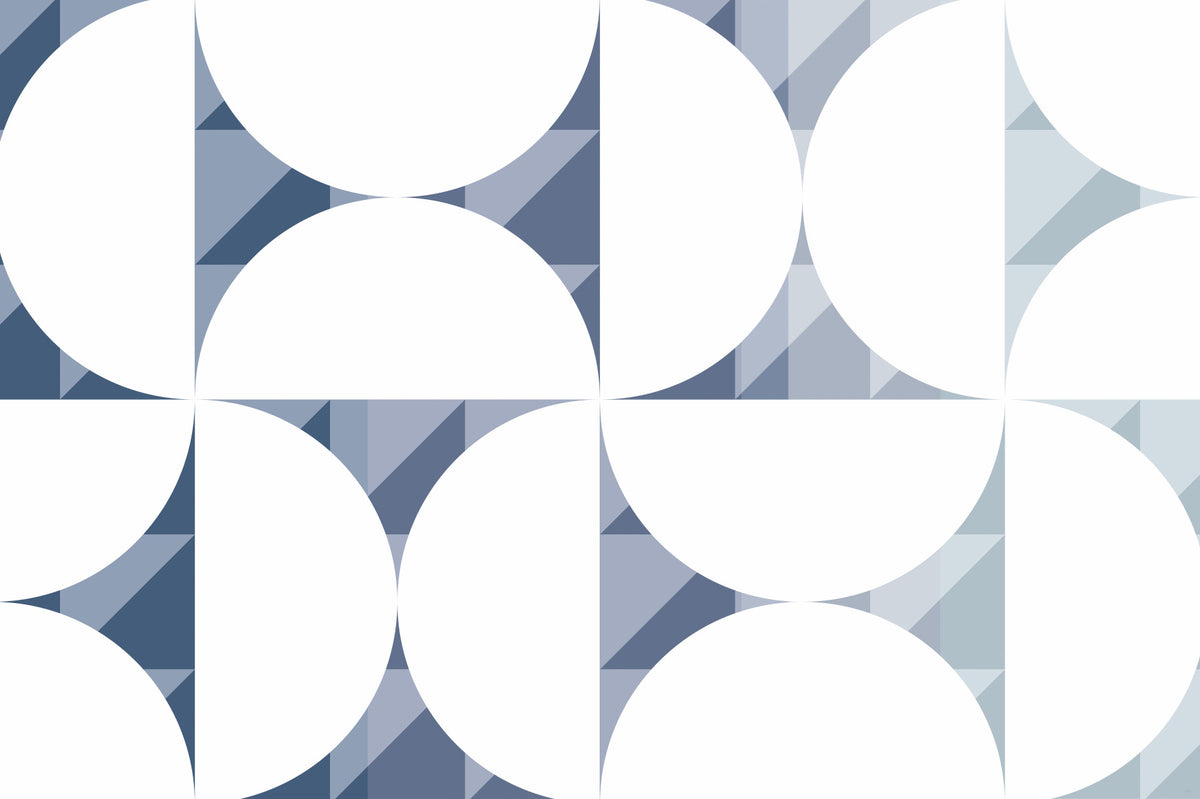 Blue Circle Dance Wall Mural - 2761196 in your room — zoomed