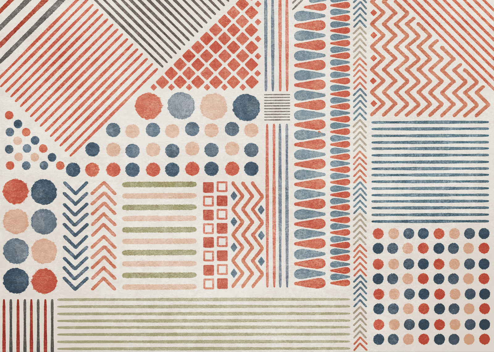 Boho Geo Mix Wall Mural -2861685 in your room