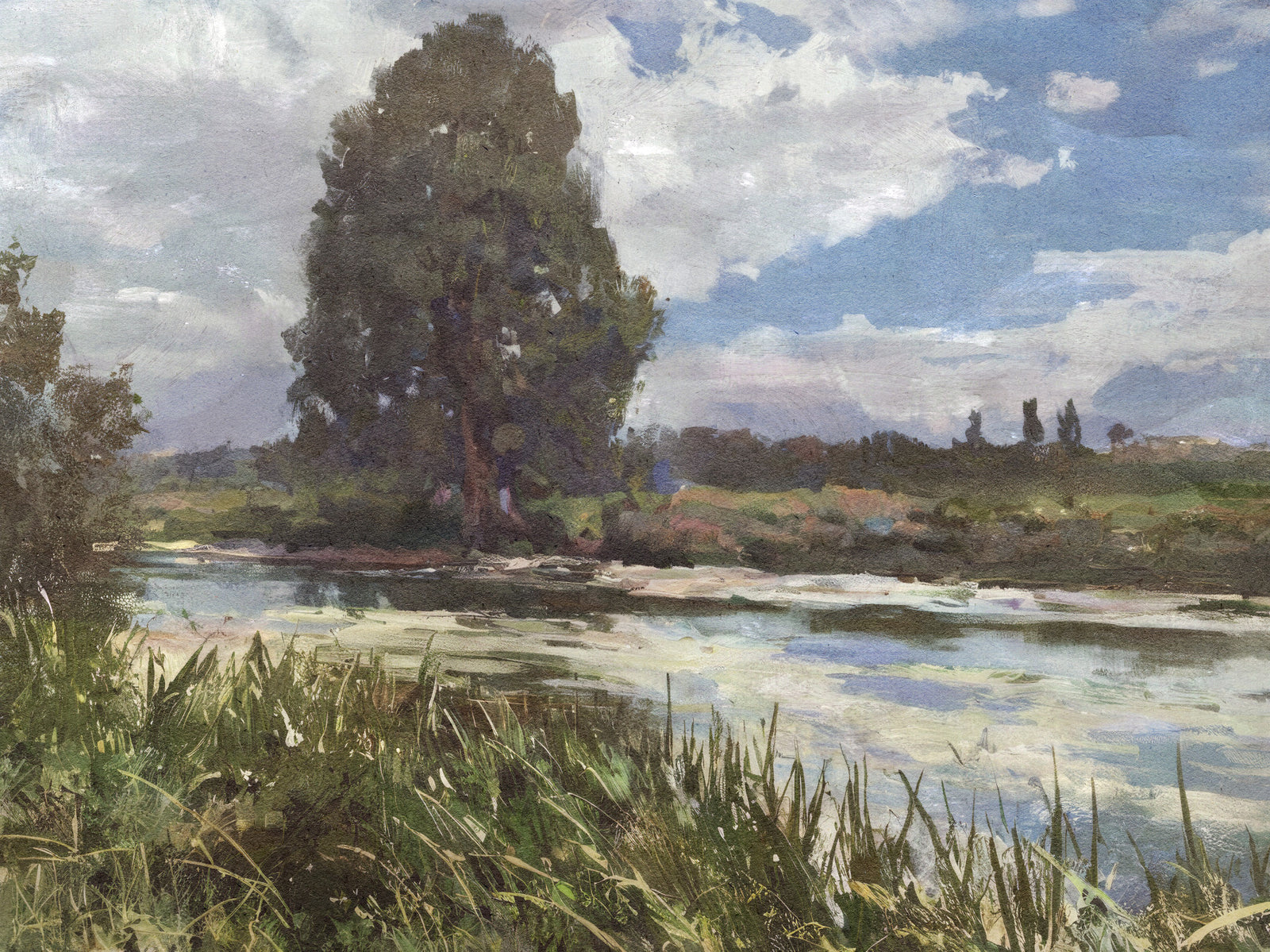 Riverbank Reverie Wall Mural -2834889
