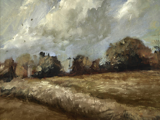 Brushstroke Countryside Wall Mural -2917436