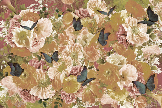Butterfly Garden Bloom Wall Mural -2605244
