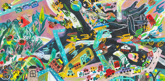 Fresque murale Symphonie de l'Étalement Urbain -2574515