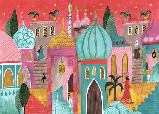 Papier peint fresque Nuits arabes -2663599