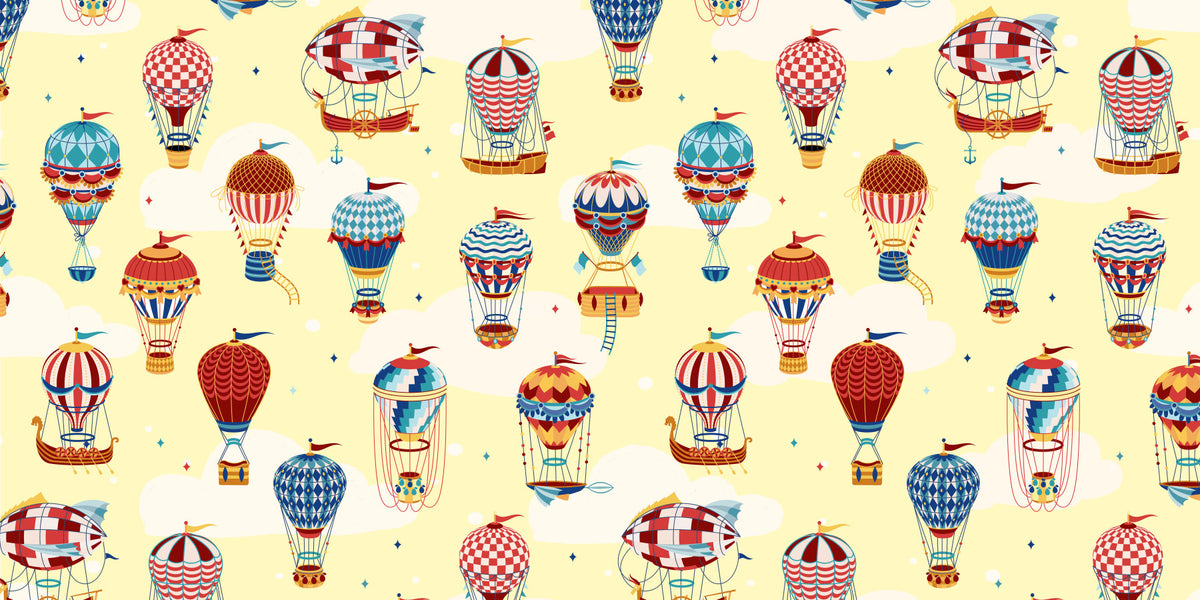 Up, Up, and Away Balloons Wall Mural -2735492 in your room — zoomed
