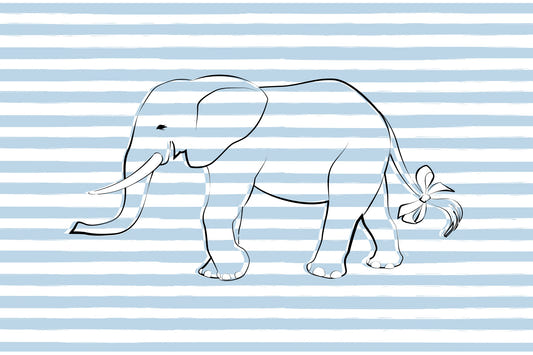 Elephant with a Bow Wall Mural -2643123