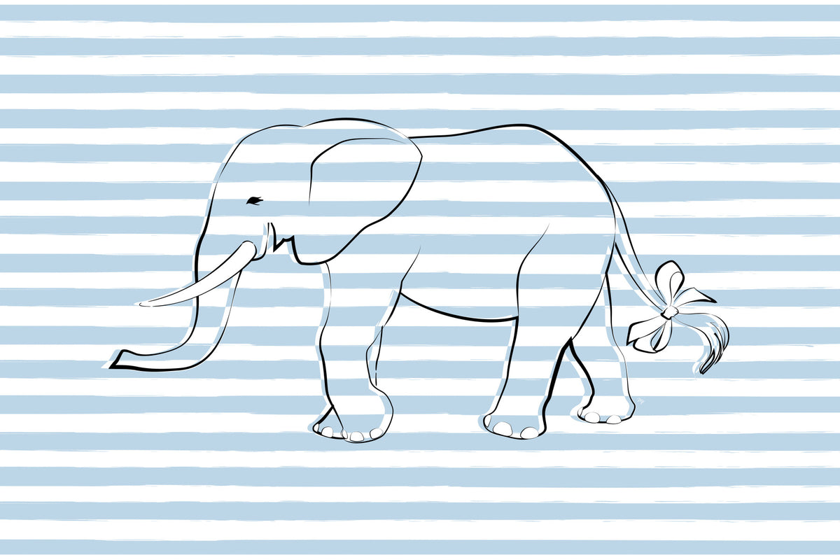Papier peint mural éléphant avec un arc -2643123 in your room — zoomed