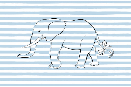 Elephant with a Bow Wall Mural -2643123